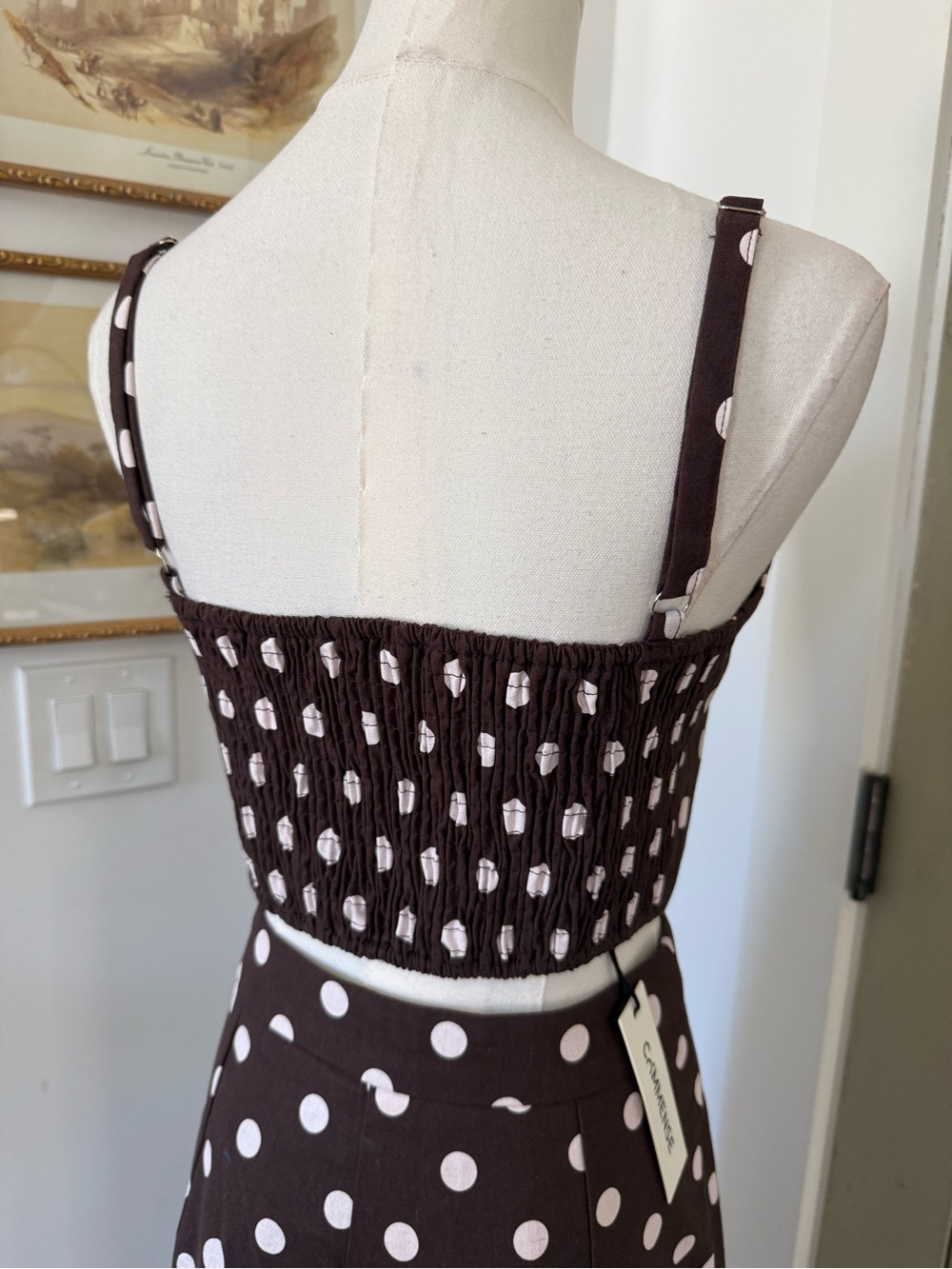 NWT Commense Brown Polka Dot Set - Picture 9 of 9